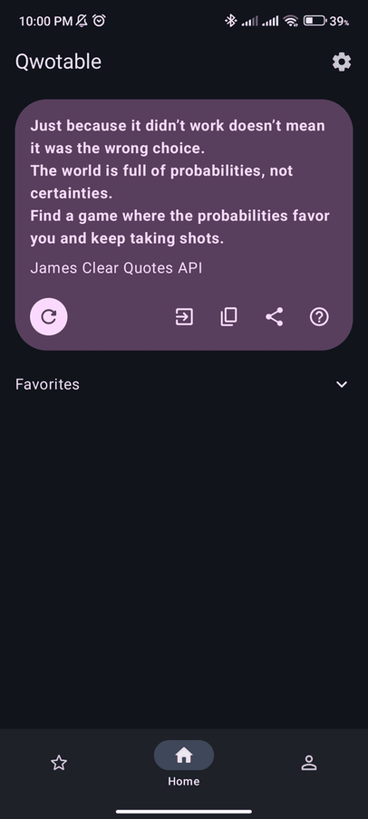 Qwotable screenshot