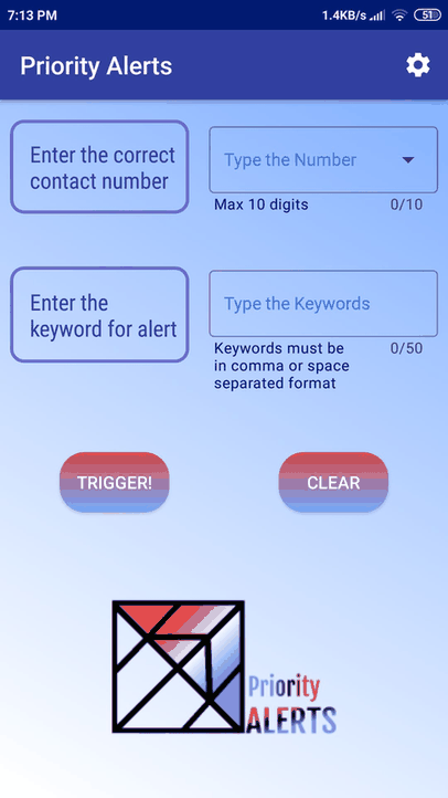 Priority Alerts screenshot
