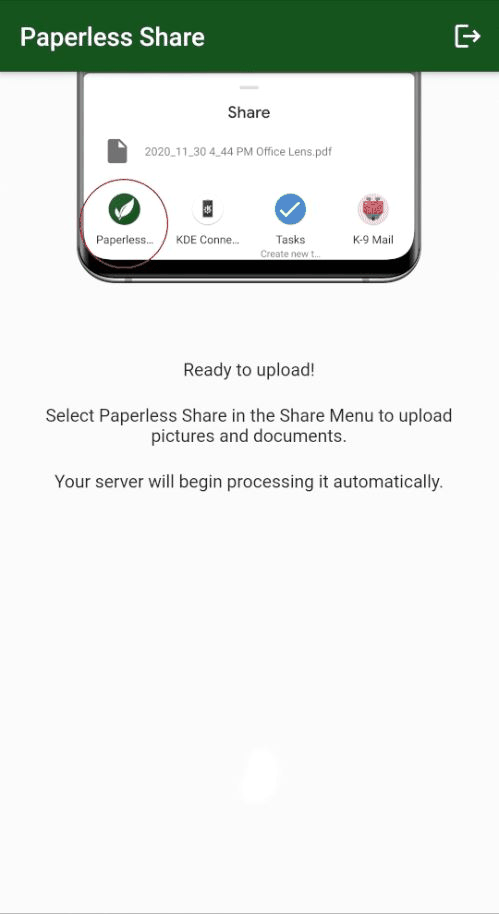 Paperless Share screenshot