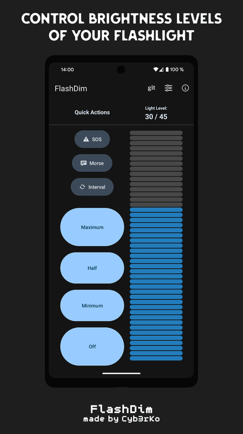 FlashDim screenshot