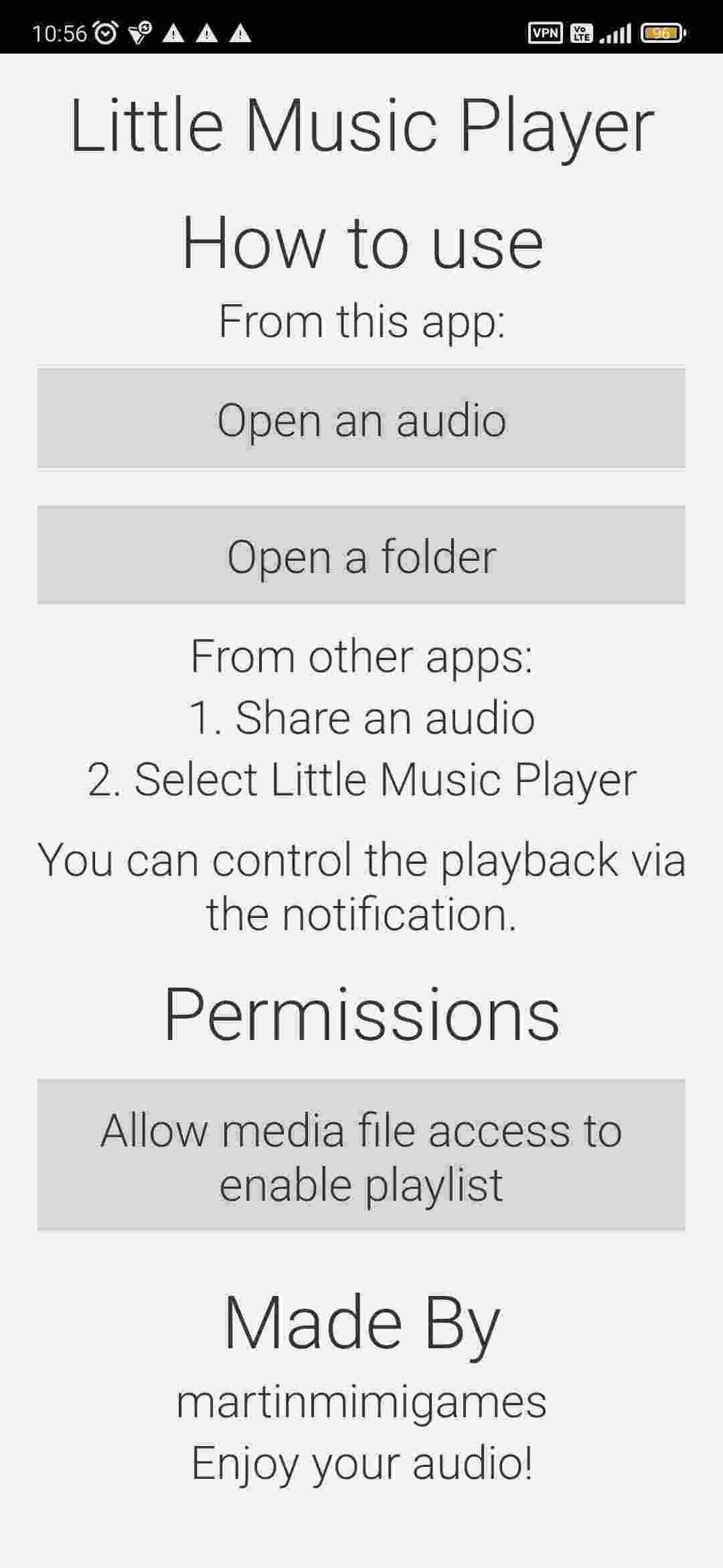 Little Music Player screenshot