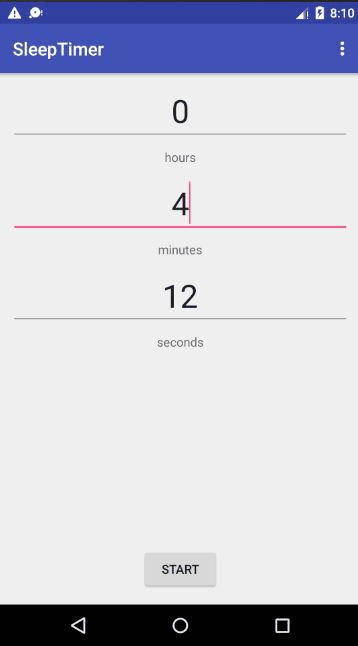 SleepTimer screenshot