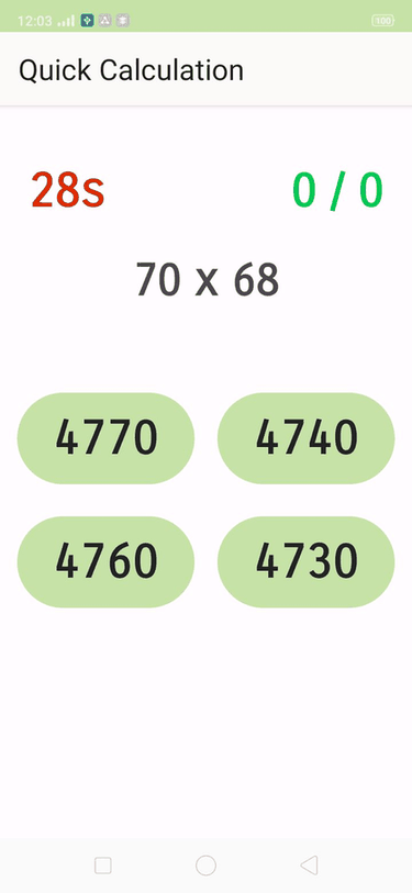 Quick Calculation screenshot