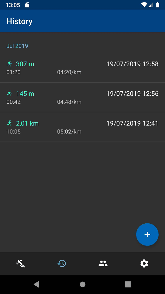RunnerUp screenshot