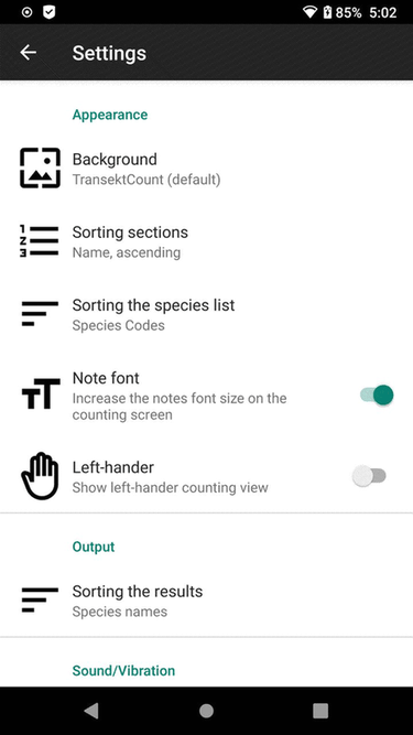 TransektCount screenshot