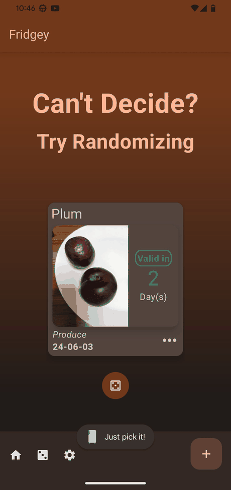 Fridgey screenshot