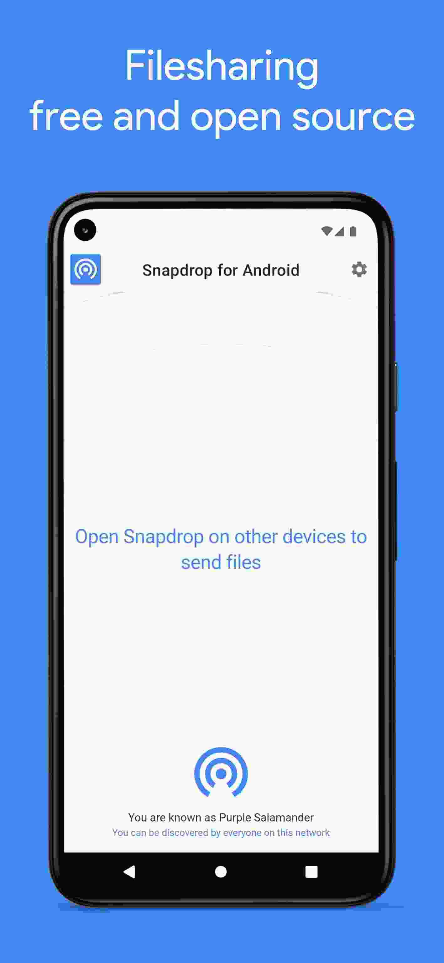 Snapdrop screenshot