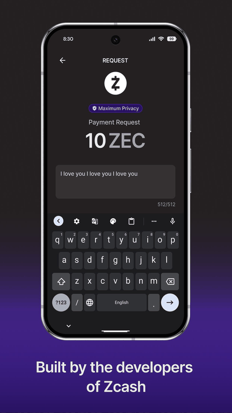 Zashi: Zcash Wallet screenshot
