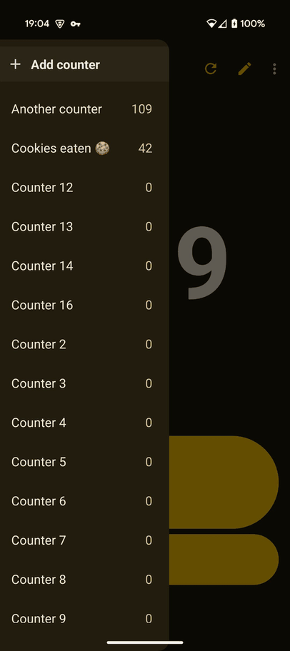 Counter screenshot