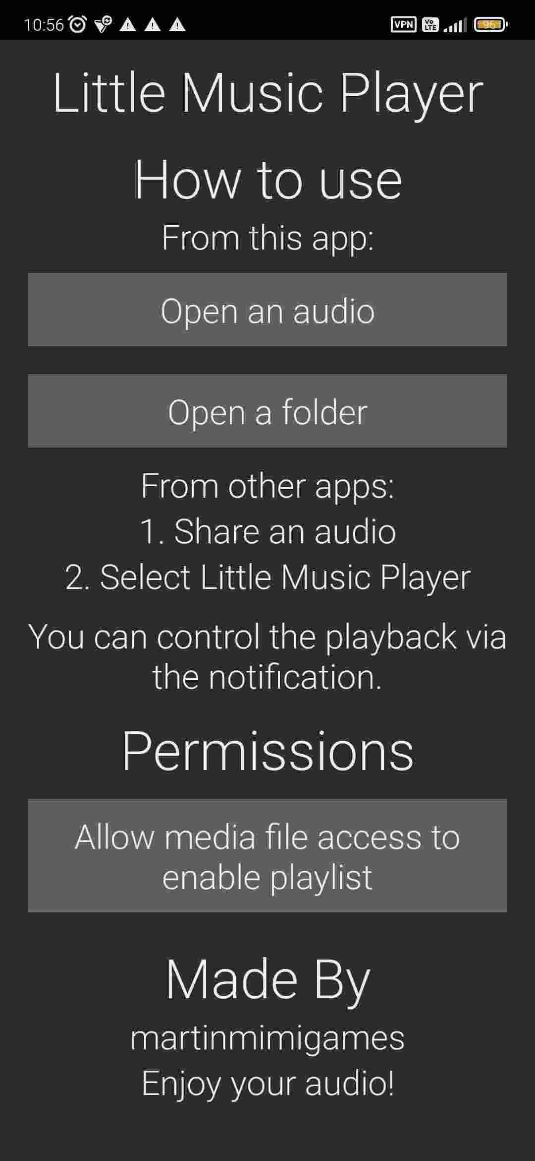 Little Music Player screenshot