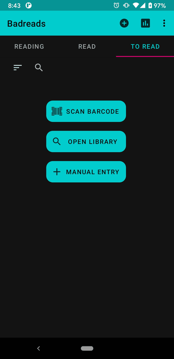 Badreads screenshot