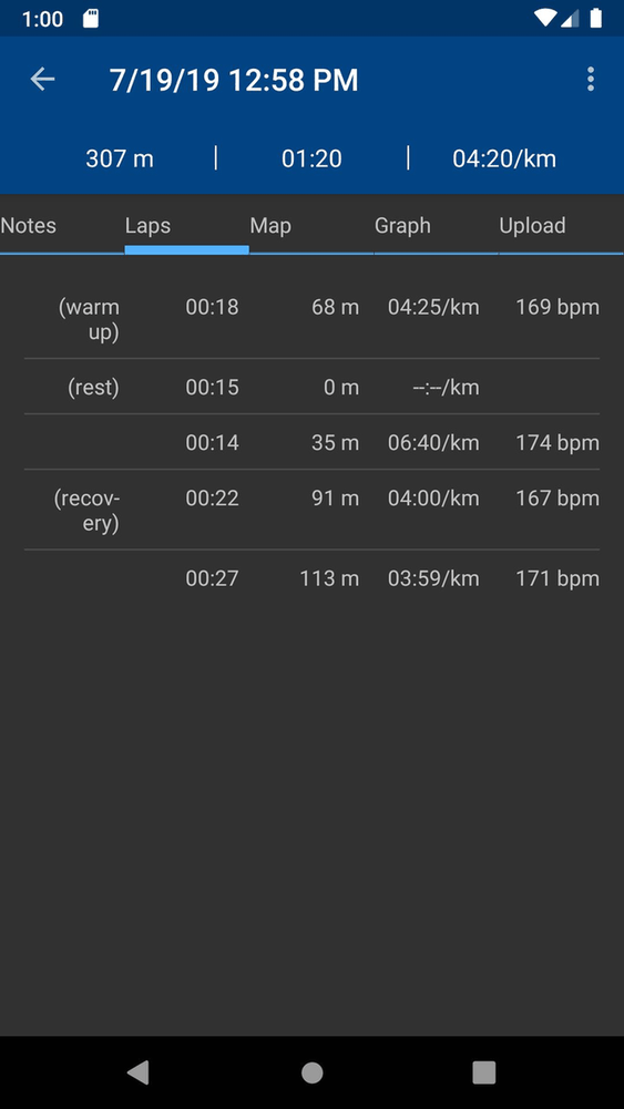 RunnerUp screenshot
