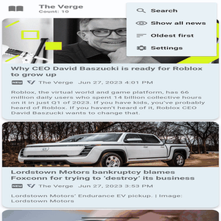 Flux News screenshot