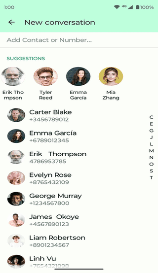 Fossify SMS Messenger screenshot