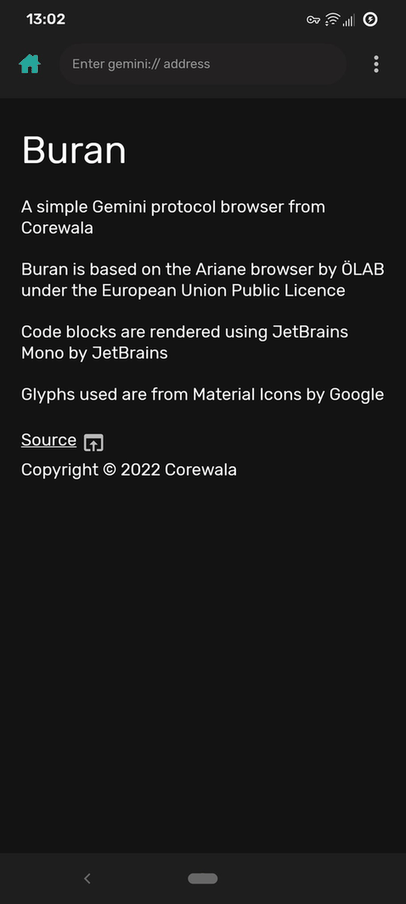Buran screenshot