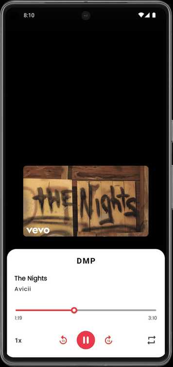 DialogMusicPlayer screenshot