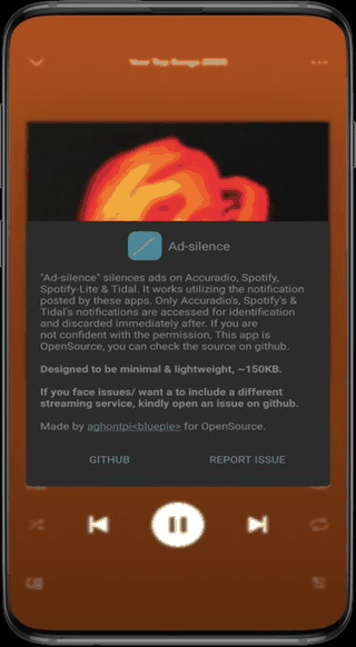 Ad-silence screenshot