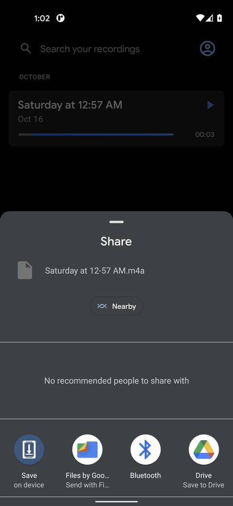 Save on Device screenshot