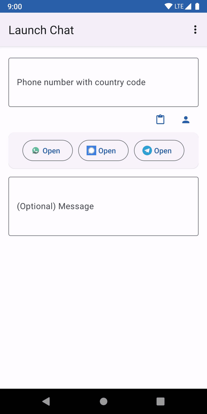 Launch Chat screenshot