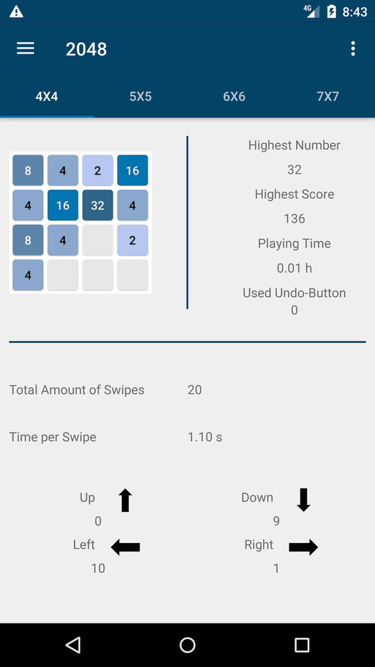 2048 screenshot