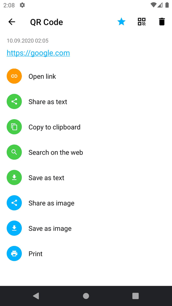 QR Barcode Scanner screenshot