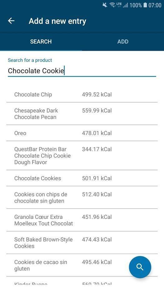 Food-Tracker (PFA) screenshot