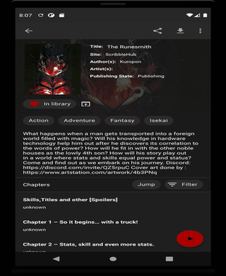 Shosetsu screenshot