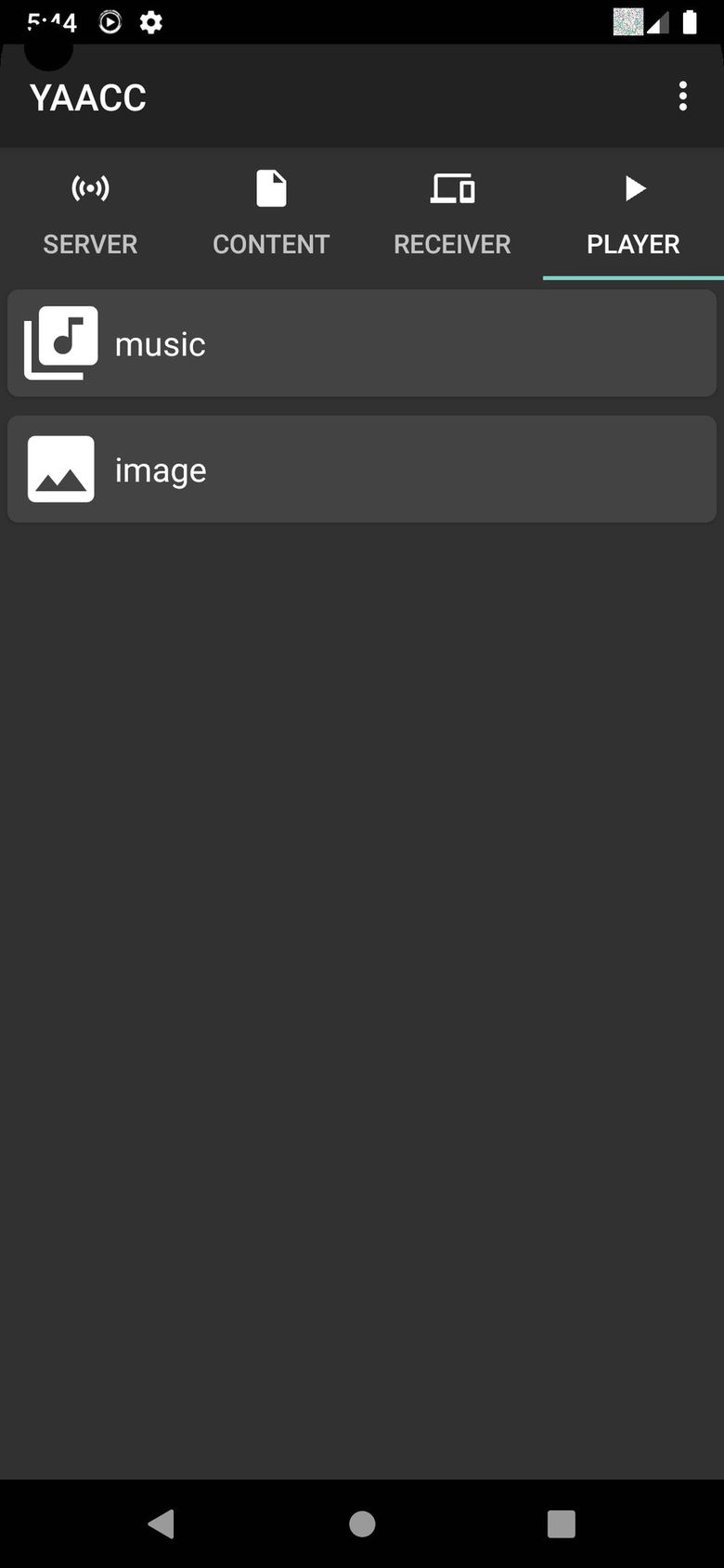 YAACC screenshot