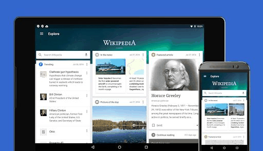 Wikipedia screenshot