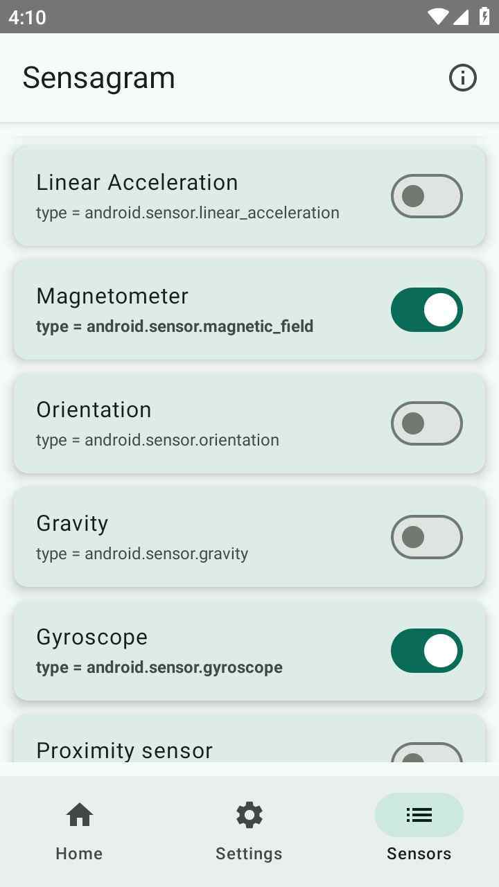 Sensa Gram screenshot