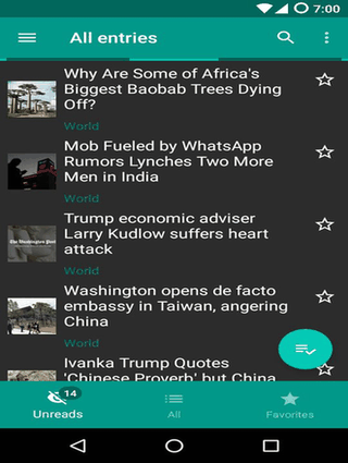 Flym DecSync screenshot