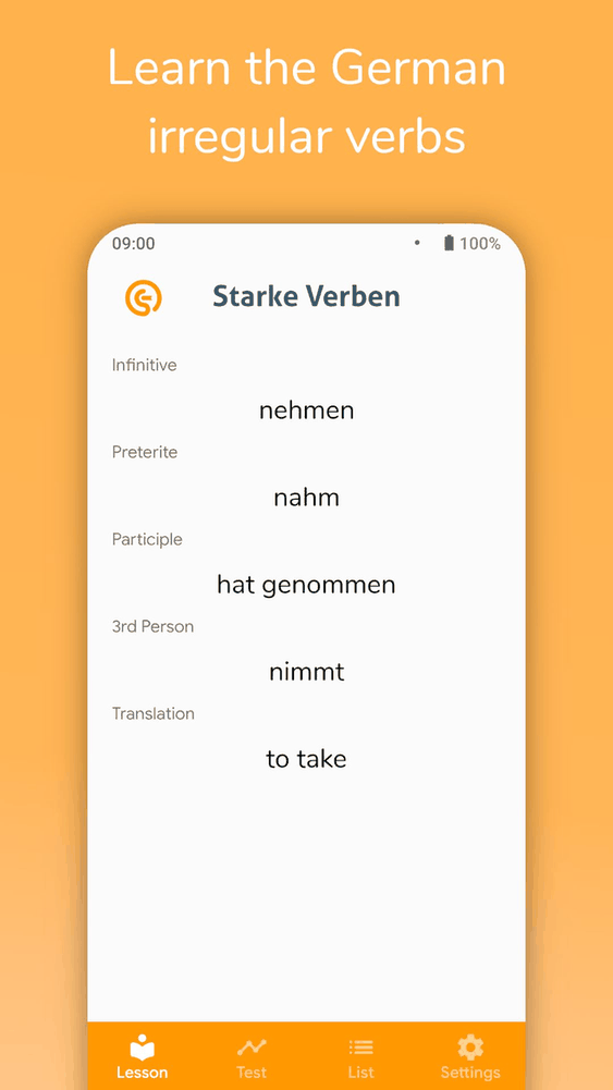 Starke Verben screenshot