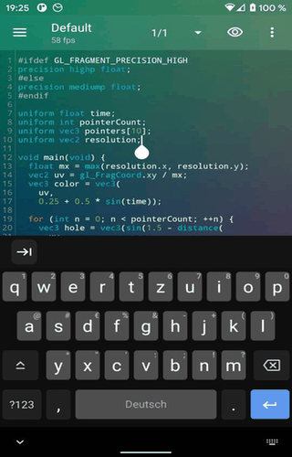 Shader Editor screenshot