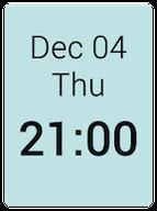 1x1 clock