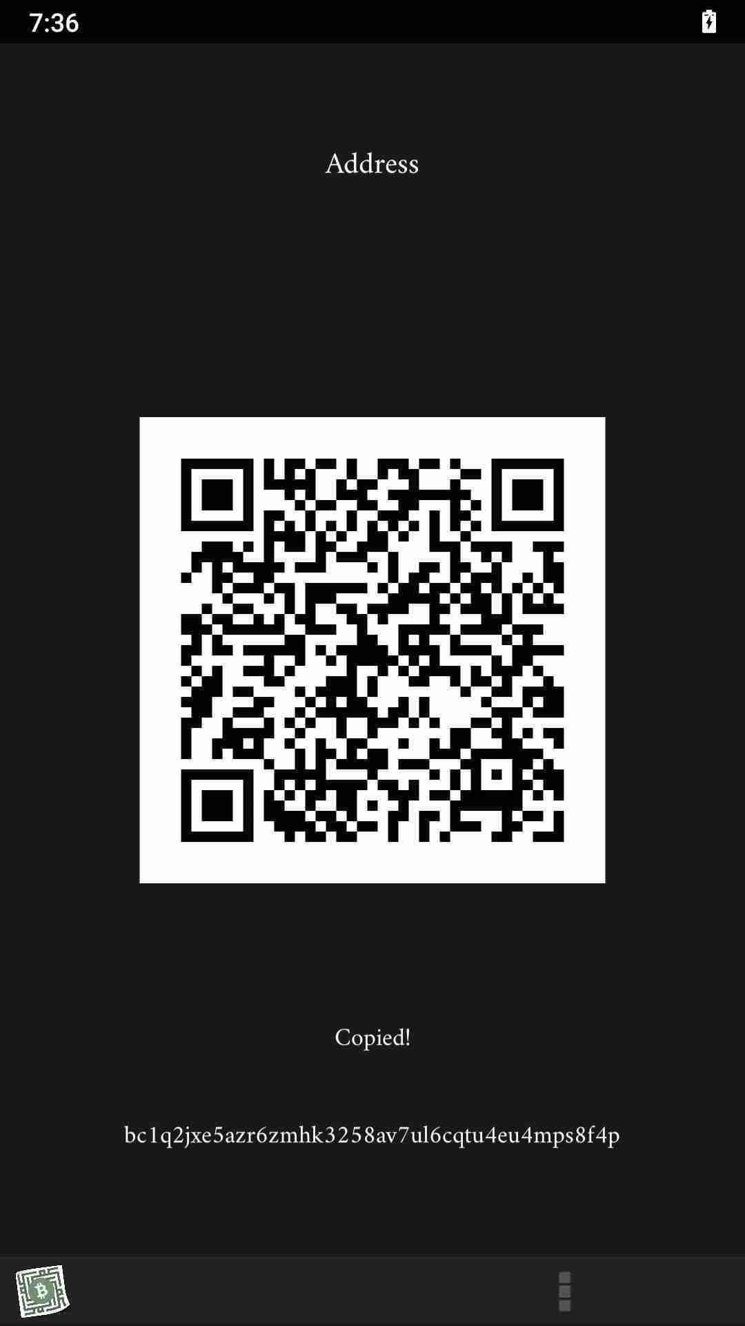 Mobile Paper Wallet screenshot