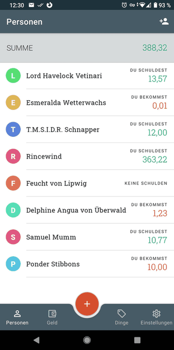 Debitum screenshot