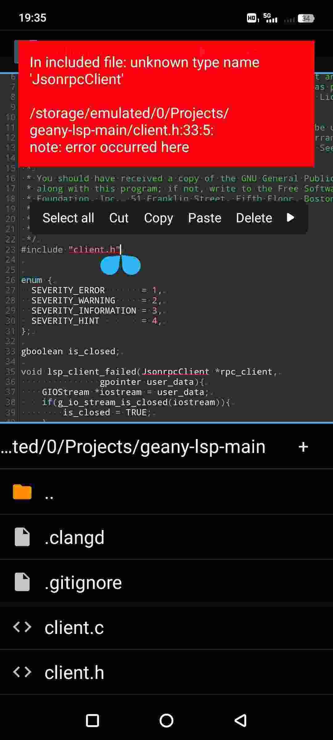 TermuC screenshot