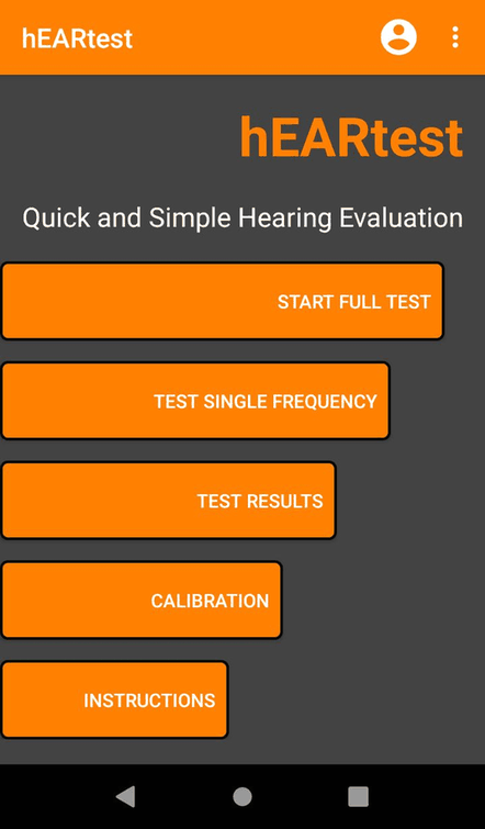 hEARtest screenshot