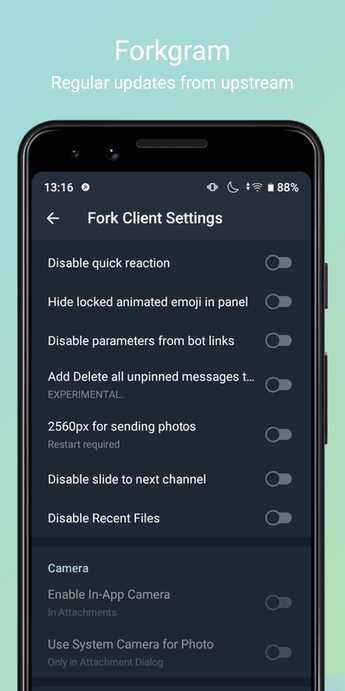 Forkgram screenshot