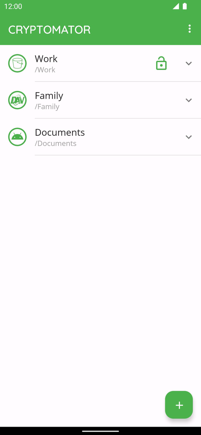 Cryptomator screenshot