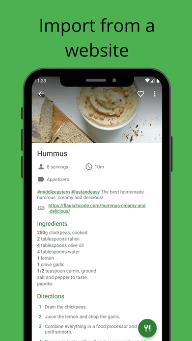 Broccoli: The Green Recipe App screenshot