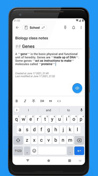 Quillpad screenshot