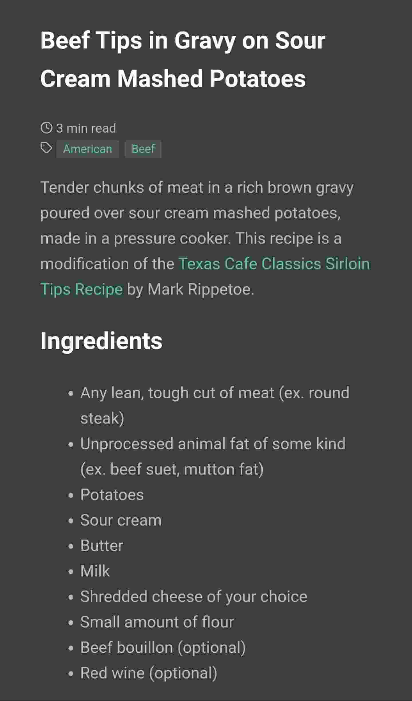Offline Cook Book screenshot