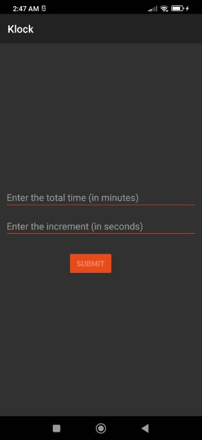 Klock screenshot