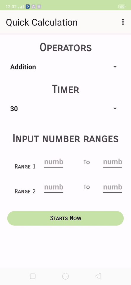 Quick Calculation screenshot