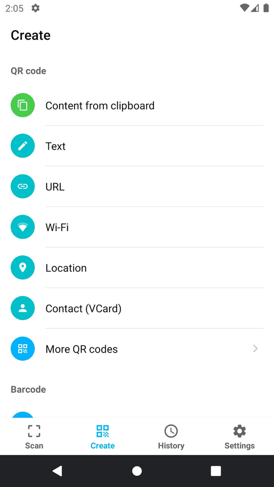 QR Barcode Scanner screenshot