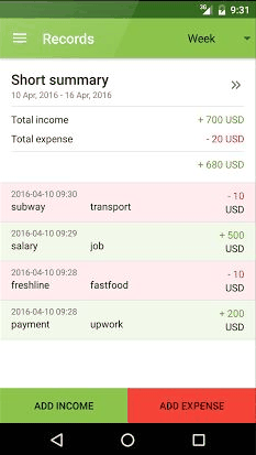 Money Tracker screenshot