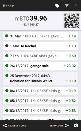 Bitcoin Wallet [testnet3] screenshot