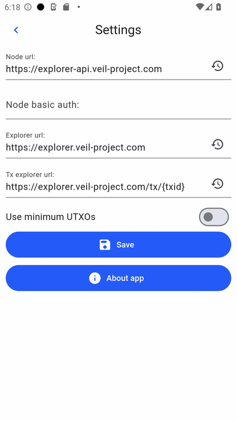 Veil screenshot