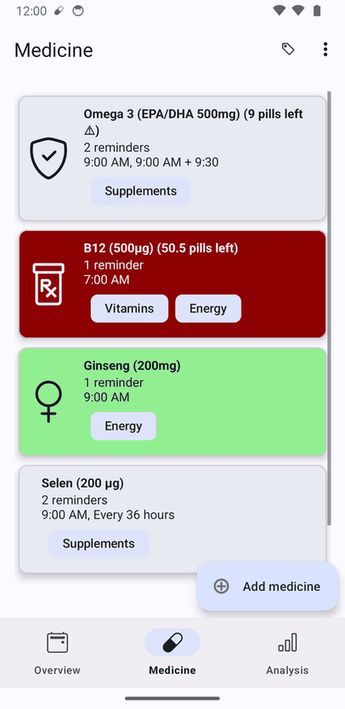 MedTimer screenshot